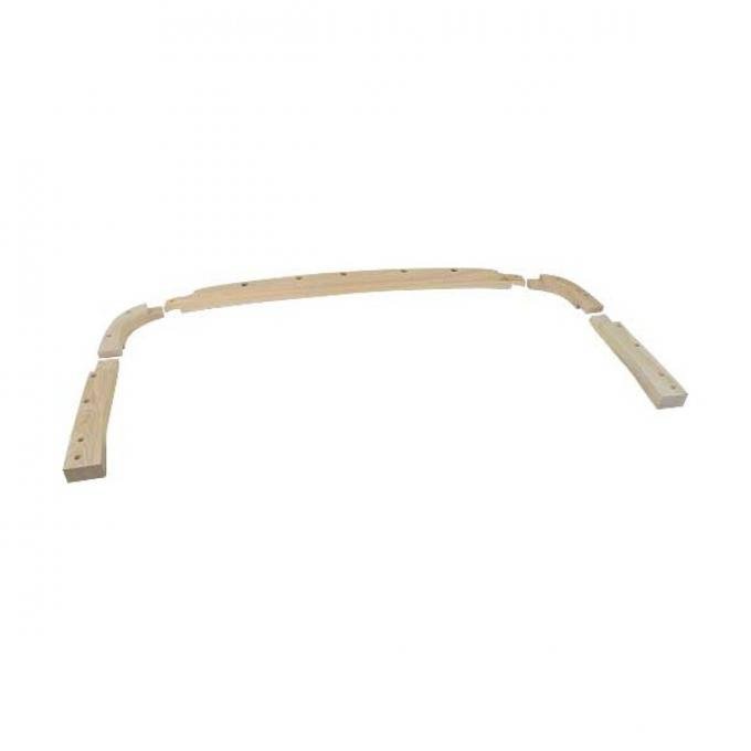 Model A Ford Belt Tack Rail Wood - Special Coupe 49A - 5 Piece Set - Included In Body Wood Kits