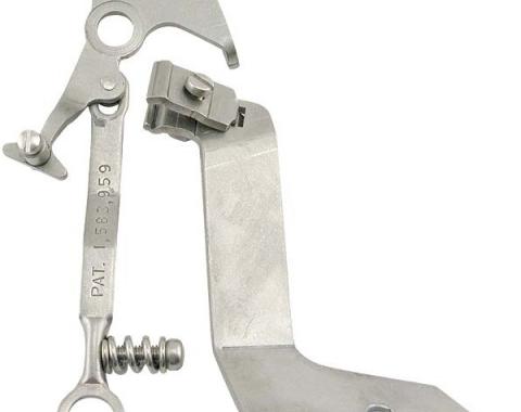 Carb Throttle Kicker Assembly - Stainless Steel - Stromberg97 - Late 1949-53 Style With Choke Cable - Ford