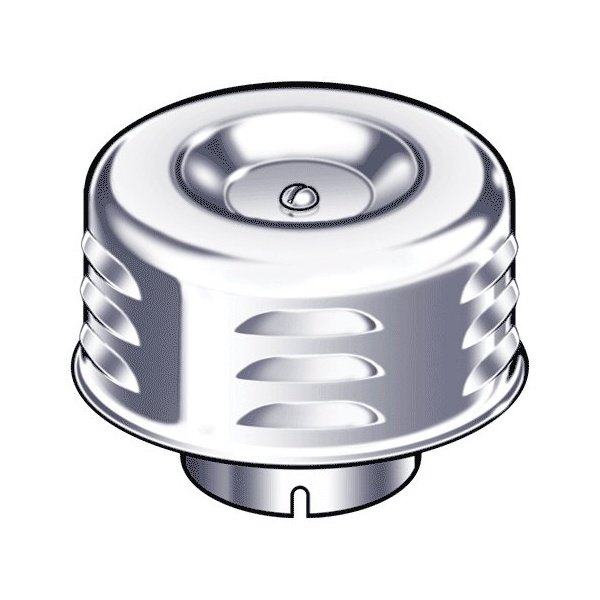 UPI Chrome 2-Barrel Air Cleaner - Louvered With Tri-Bar Fastener - Fits 2 5/8 Or 2 5/16 Carb