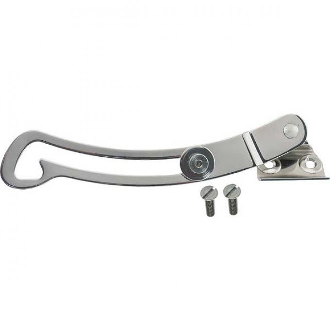 Trunk Lid Support Arm - Polished Stainless Steel - Ford Coupe - Can Be Used On Ford Roadster & Ford Cabriolet