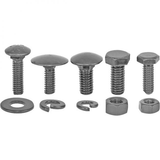 Model A Ford Fender Bolt Set 178 Pieces Original Black Oxide Finish