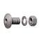 Headlight Stand To Fender Bolt - Hollow For Horn Wire - Black - Ford Passenger