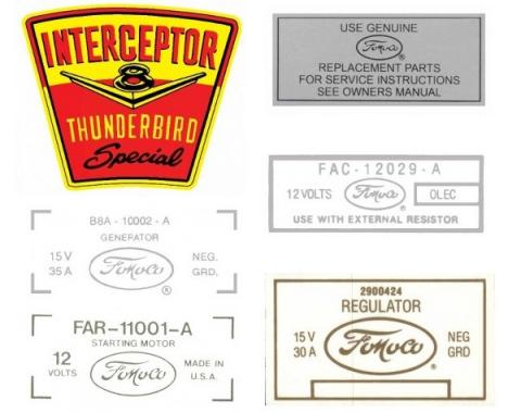 Thunderbird Basic Decal Kit, 1958