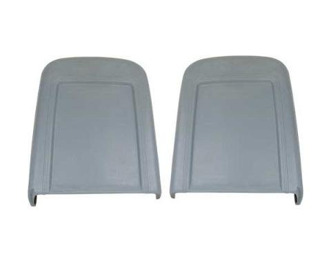 Ford Mustang Bucket Seatbacks - Right & Left - Black - Deluxe Interior - Molded Fiberglass