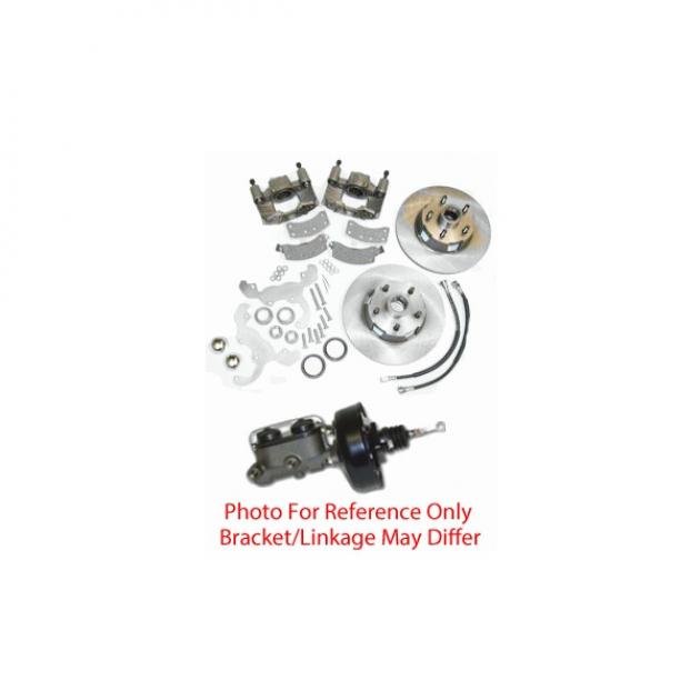 Front Disc Brake Conversion Kit, With Power Booster & Master Cylinder