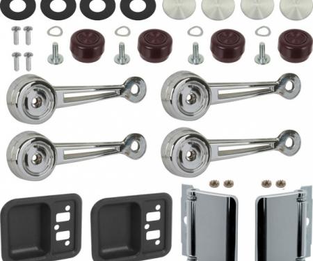 Window Crank Kit, 2-Door, 1968-1969, Falcon, Fairlane, Torino, 1968-1969