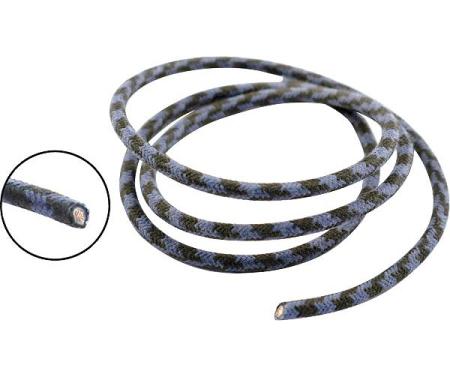 Model A Ford Dome Lamp Wire - Black With Blue Tracer - 16 Gauge
