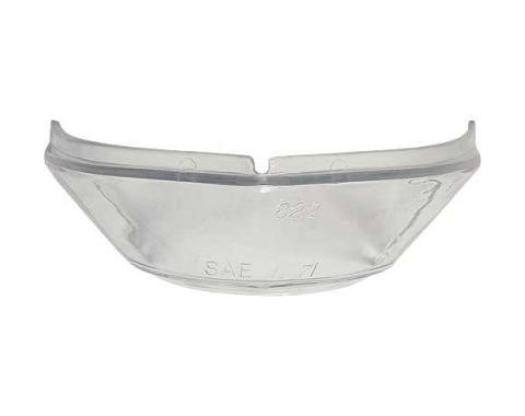 Ford Pickup Truck License Plate Light Lens Glass - Fits Into Shield - Badge Type Tail Light Bucket - F100