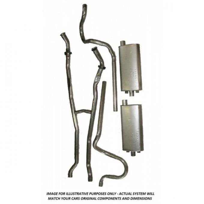 Exhaust System, 1.75 Pipe, Without Resonators, 62
