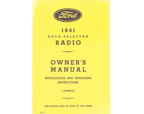 Radio Installation Handbook - Fold-Out Brochure - Ford