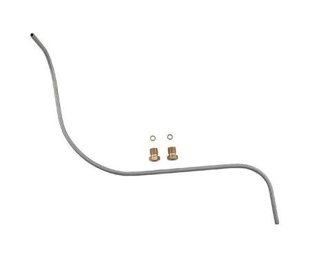 Model A Ford Gas Line - Firewall To Carburetor - Steel WithBrass Fittings - 1928 To Early 1931