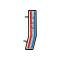 Grill Ornament - Red, White and Blue With 3 Birds