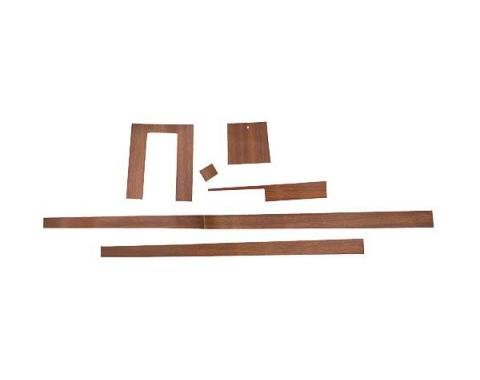 Ford Mustang Console Wood Grain Appliqu‚ Set - 6 Pieces