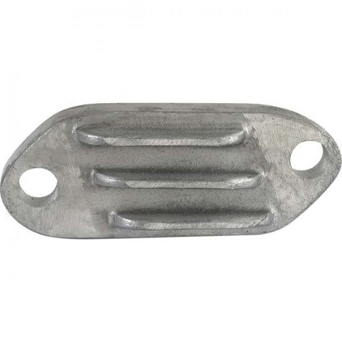 Model A Ford Water Neck Block Off Plate - For Stock Head - Finned Aluminum - Needed For A8501ADAP