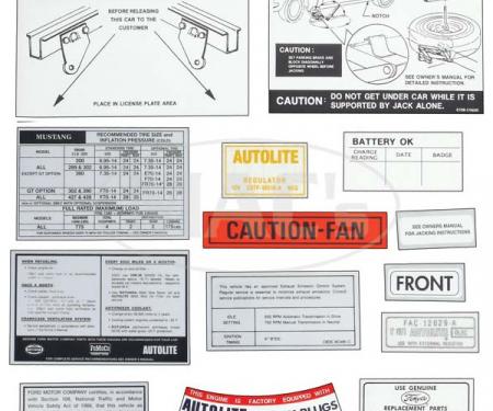 Graphic Express 1963 Ford Galaxie Rear Quarter Hash Marks Decal Kit – 3M Vinyl, Self-Adhesive
