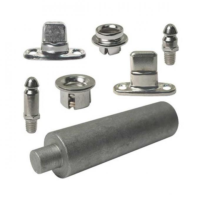 Model A Ford Side Curtain Fastener Set - Phaeton - 38 PieceSet