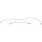 Rear Axle Brake Lines, Stainless Steel, 6 Cylinder, Comet, Falcon, 1964-1965