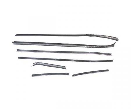 Ford Mustang Belt Weatherstrip Kit - 8 Pieces - Inner & Outer - Fastback - Door Windows & Rear Quarters