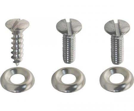 Model A Ford Floorboard Cover Plate Mounting Kit - 6 Pieces