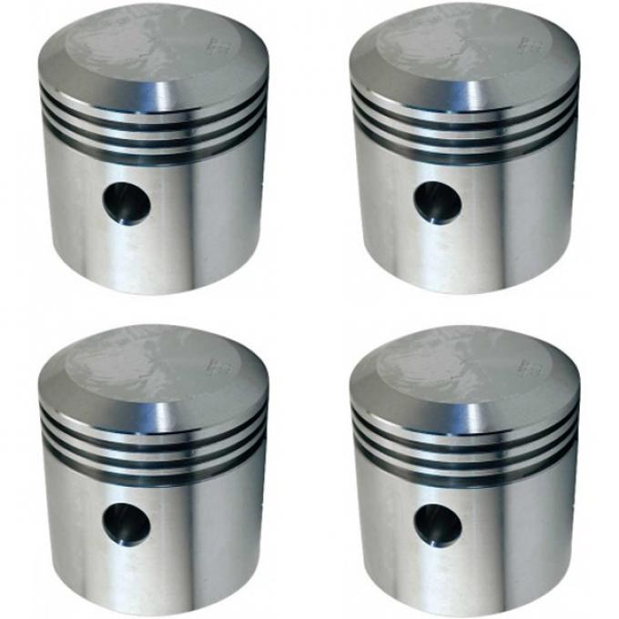 Model T High Compression Aluminum Piston Set, Domed, 1909-1927