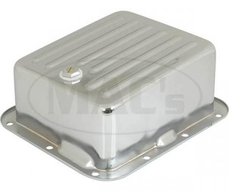 C-4 Transmission Pan Stamped Steel, Chrome Deep Depth