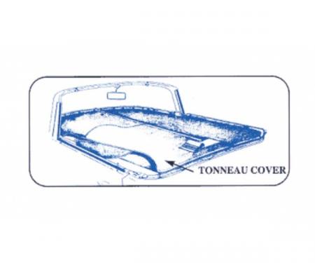 Ford Thunderbird Tonneau Cover, Black, 1957