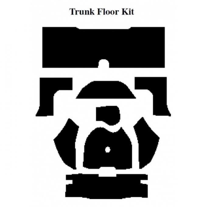 Insulation Kit, Trunk Floor Kit, For Coupe, 1958-60