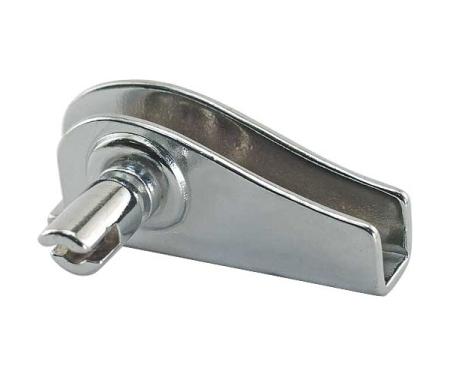 Front Vent Window Bracket And Shaft - Left - Chrome - Ford