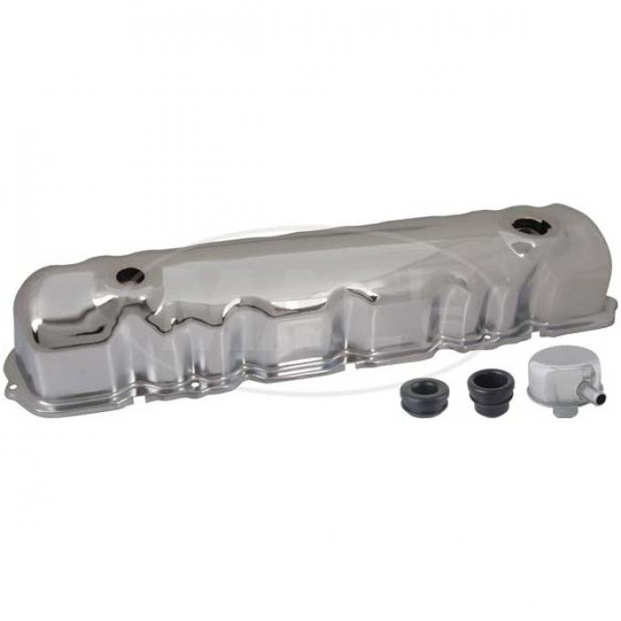 Valve Cover Kit, Chrome, 144, 170 & 200, 6 Cylinder, With Oil Cap With Tube