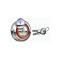 Locking Gas Cap - Die-Cast - Chrome With Red Border - For 1-7/8 Inch I.D. Filler Neck - Includes 2 Keys - Ford Pickup Truck