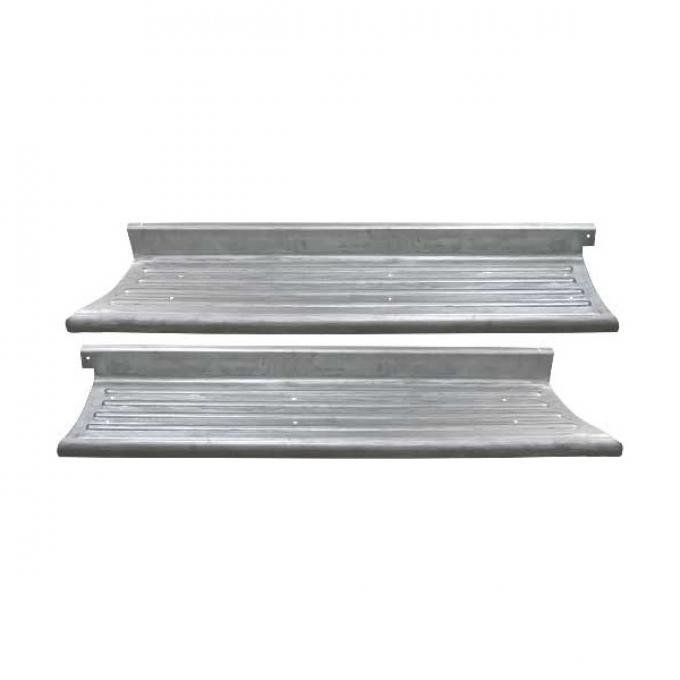 Ford Pickup Truck Short Bed Running Boards - Stamped 16 Gauge Steel As Original