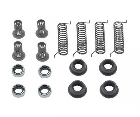 Ford Pickup Truck Disc Brake Hardware Kit - Dual Piston Calipers - 2-Wheel Drive - F250 Thru F350