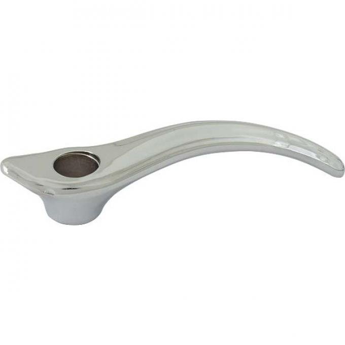 Model A Ford Inside Door Handle - Lift Up Style - Scroll Type - Chrome - Pointed Nose - Fordor Sedans Only