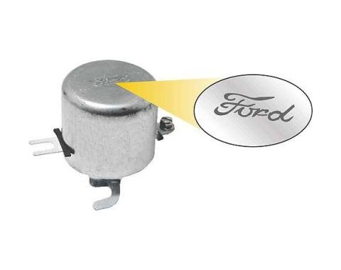 Generator Cut Out - Ford Script - With Diode Installed - Negative Ground - Rated 5 Amps - Ford