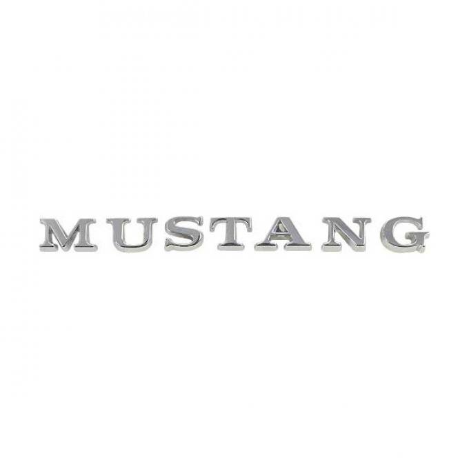 Ford Mustang Trunk Lid Letter Set - Mustang - Chrome - Individual Letters - Pin Type