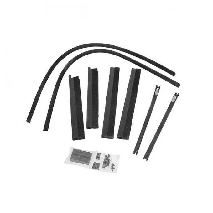 Front Window Channel Kit - Tudor Sedan With Handle At Center Of Door (Later Type) - Ford Victoria