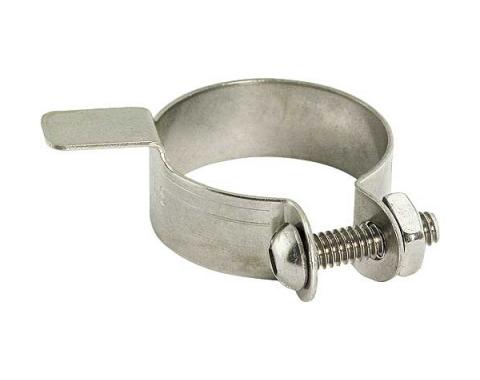Model T Ford Exhaust Pipe Pack Nut Lock Clamp, Stainless Steel