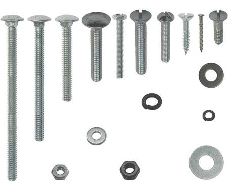 Model A Ford Top Wood Mounting Fastener Kit - Tudor Sedan -411 Pieces - Use With TWC101