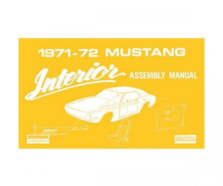 Ford Mustang Interior Trim Assembly Manual - 58 Pages
