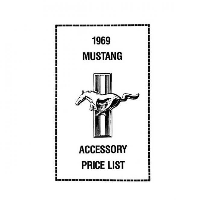 Ford Mustang New Car Accessory Price List