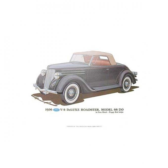 Print - 1936 Ford Roadster (68-710) - 12 X 18 - Unframed