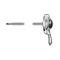 Light Switch & Horn Rod Assembly - Black Horn Button - 43 -Ford