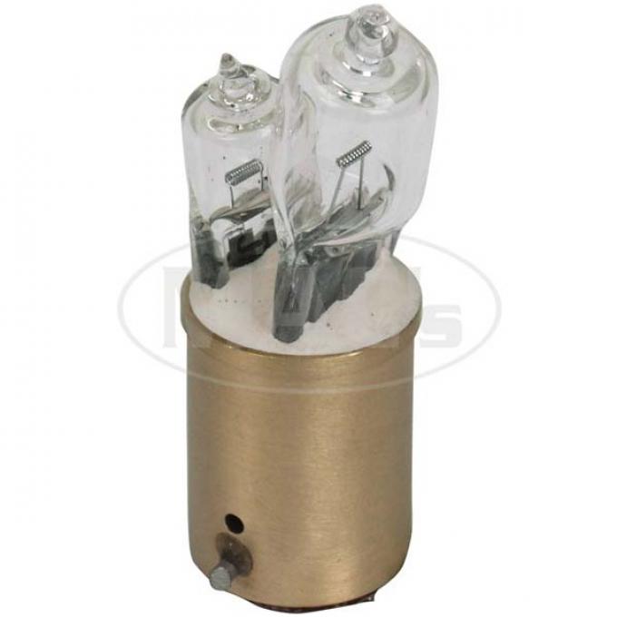 Halogen Light Bulb - Inline - Double Contact - 50-20 Watt -6 Volt - Ford