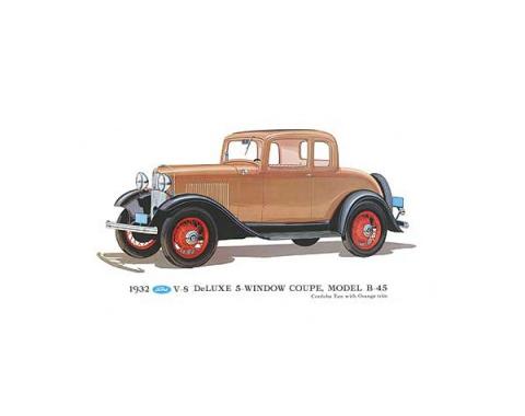 Print - 1932 Ford 5 Window Coupe (B45) - Unframed