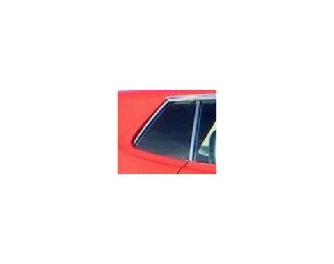 Quarter Window Glass, Right - 71-73 Ford Mustang - Hardtop