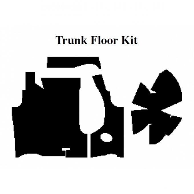 Insulation Kit, Trunk Floor Kit, 1957