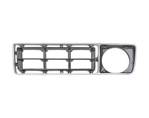 Ford Pickup Truck Grille Shell Insert - Left Side - Argent & Black - F100 Thru F350