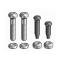 Model T Ford Ruckstell Mounting Bolt & Nut & Washer Set - 8Pieces - For Your Original Brass Body P158 & P147 Shift Lock Assemblies