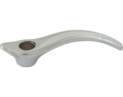 Model A Ford Inside Door Handle - Lift Up Style - Scroll Type - Chrome - Pointed Nose - Fordor Sedans Only