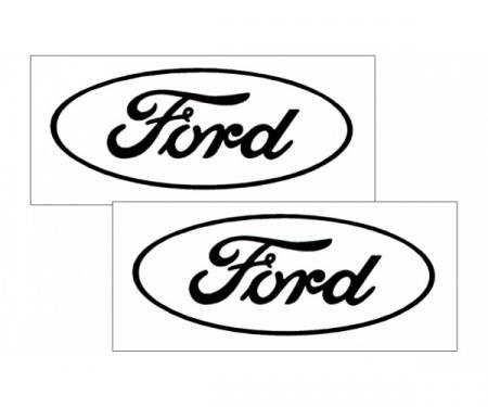 Ford Oval Logo Decal Set Open Style 6'' Tall